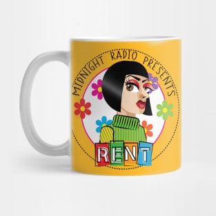 Hedwig's Midnight Radio Presents: RENT - Podcast Logo w/ Black Text (by Raziel) Mug